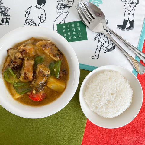 「冷凍商品」文記咖哩雞飯(カレーチキンライス)1人前