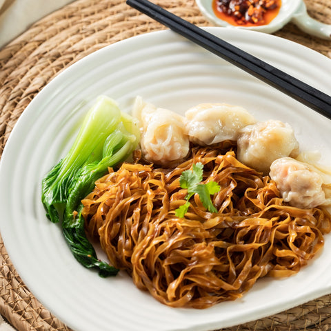 「冷凍商品」シンガポール雲呑撈麺(汁なし混ぜワンタンメン)4人前セット