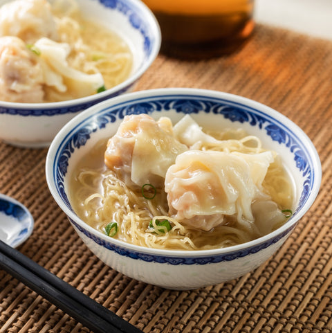 「冷凍商品」香港文記雲呑麺（ワンタンメン） １人前セット